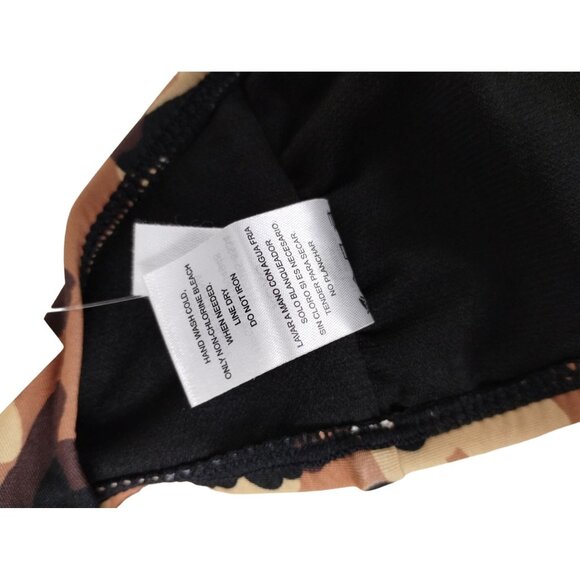 Social Angel Womens XL Brown Spotted Leopard Bikini Top - Picture 8 of 9